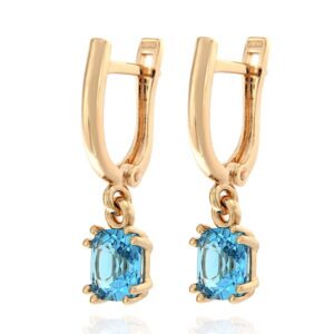 Kõrvarõngad kuld, topaas