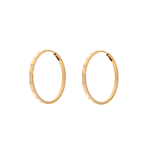 Kõrvarõngad kuld, 25 mm