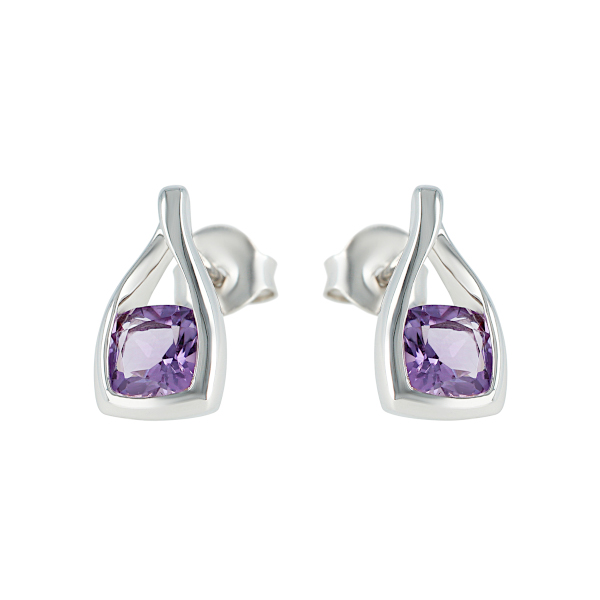 Kõrvarõngad hõbe ametüst