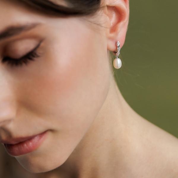 Kõrvarõngad hõbe pärl - Image 2