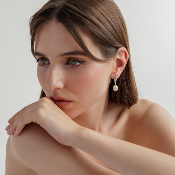 Kõrvarõngad hõbe pärl - Image 2