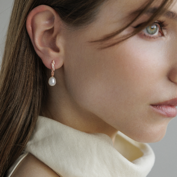 Kõrvarõngad hõbe, pärl - Image 2